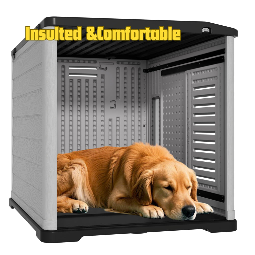 Large plastic doghouse 