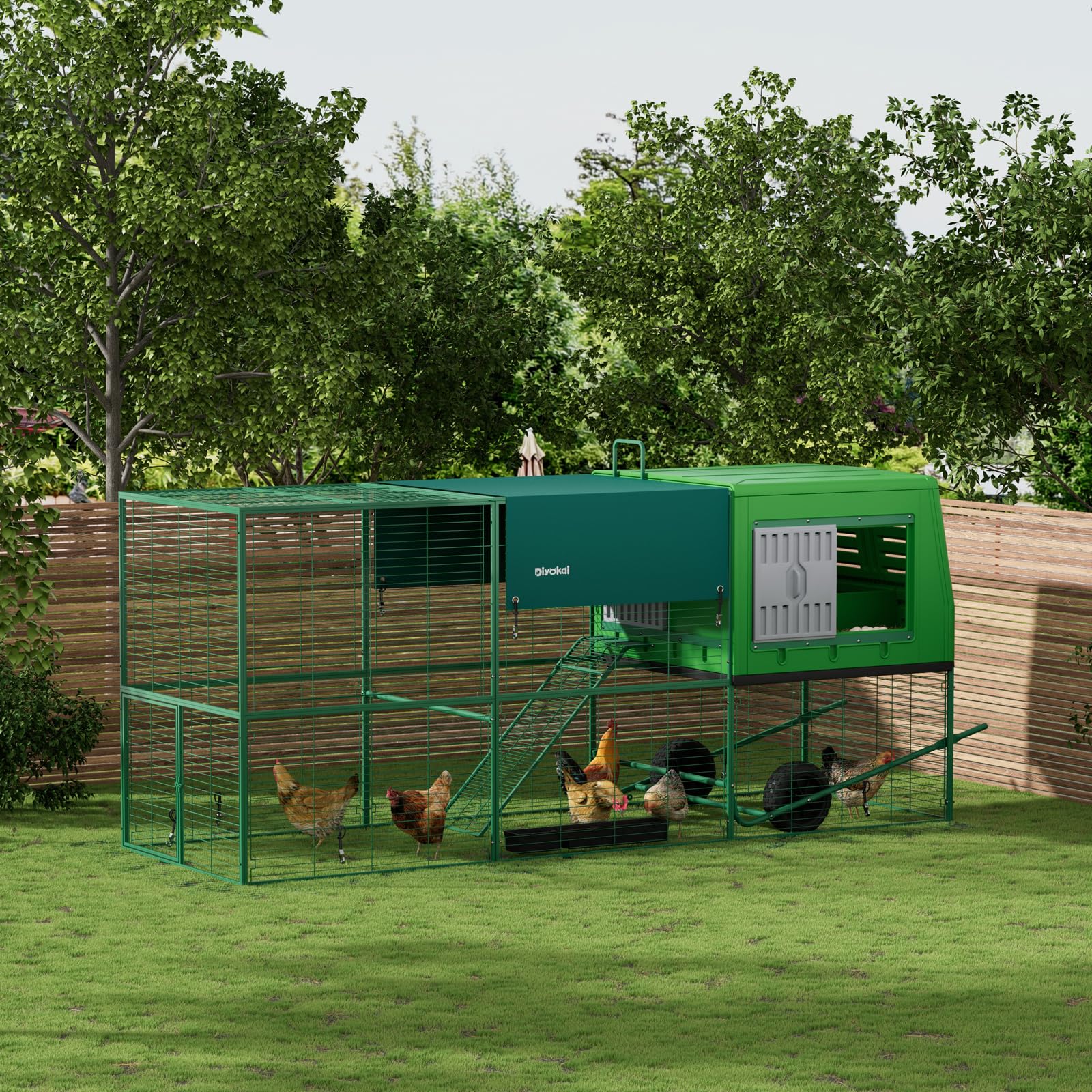Outdoor portable chicken coop