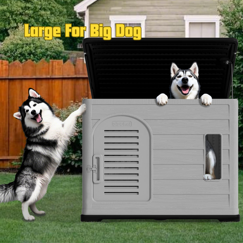 Large plastic doghouse 