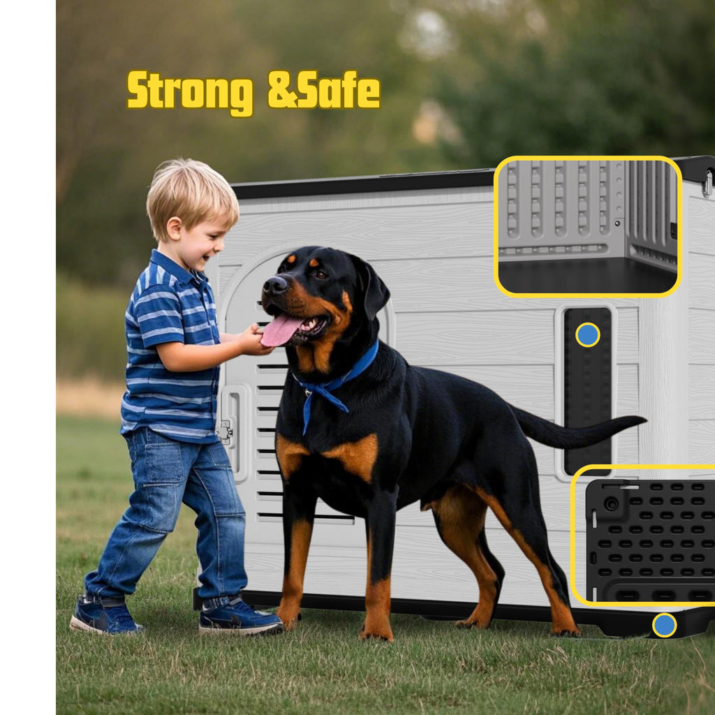 Large plastic doghouse 