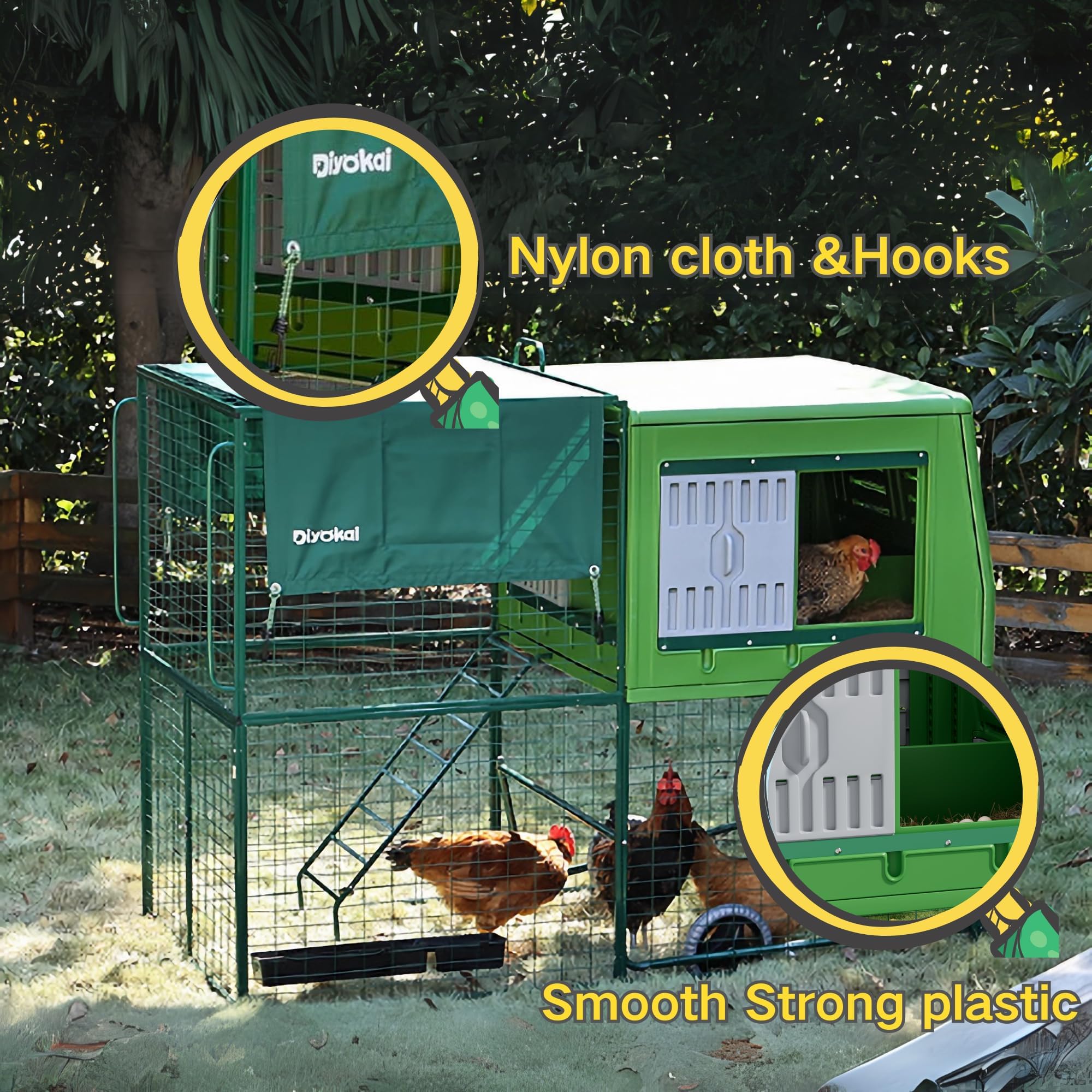 Chicken with Run Outdoor Portable 