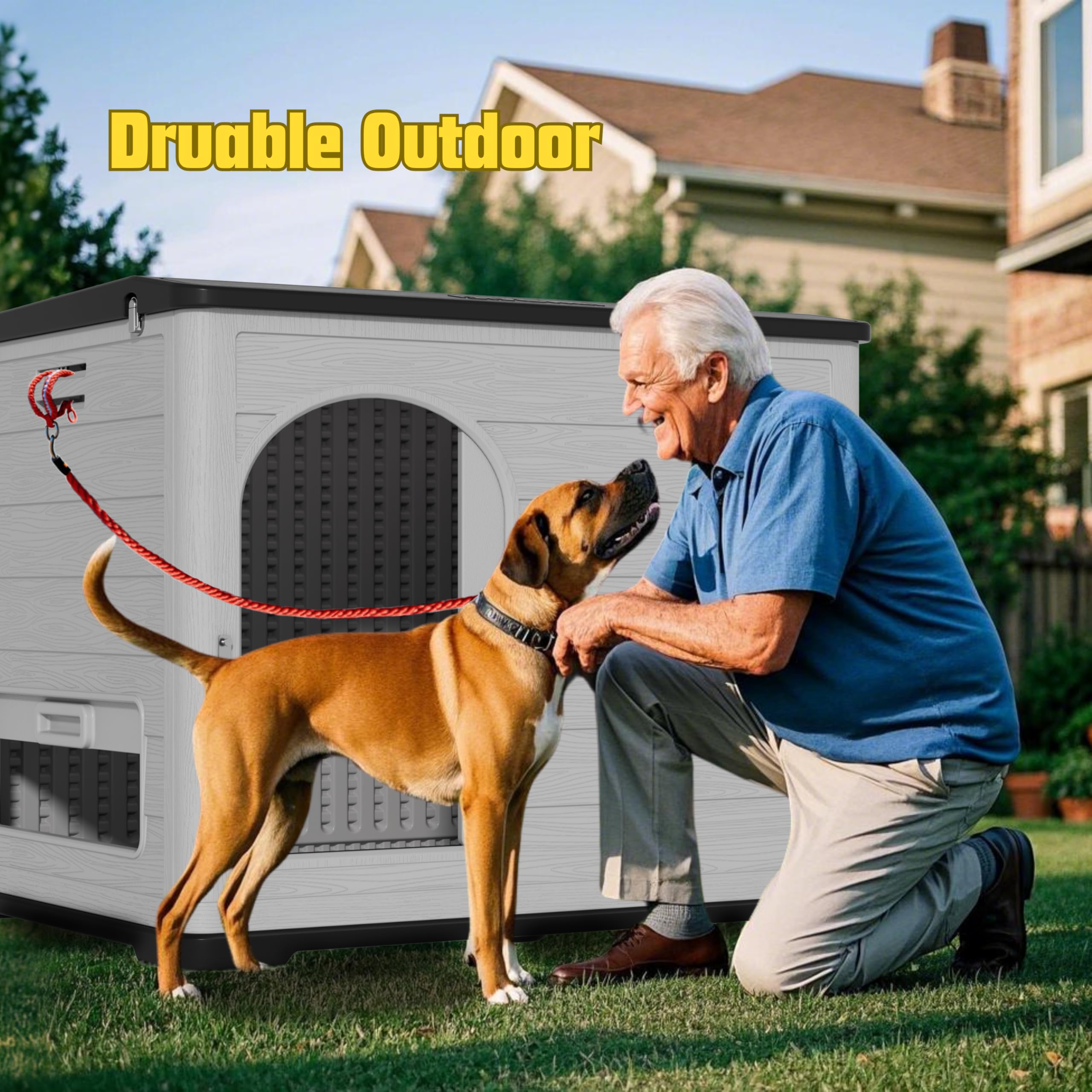 Large plastic doghouse 