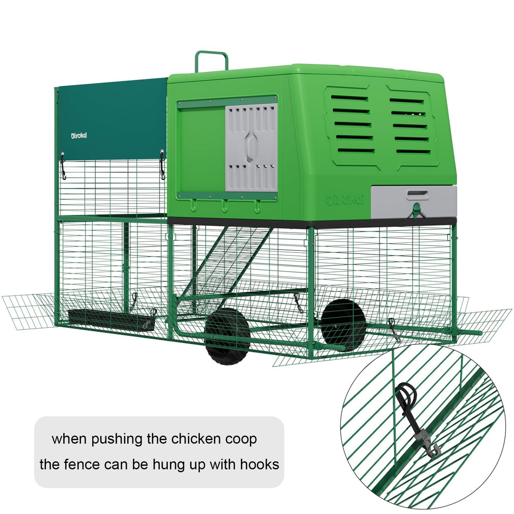 Outdoor portable chicken coop