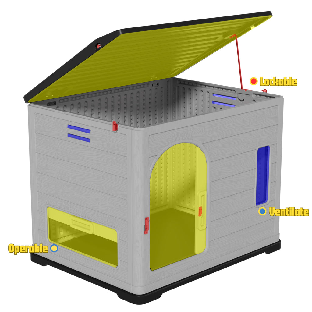 Large plastic doghouse 