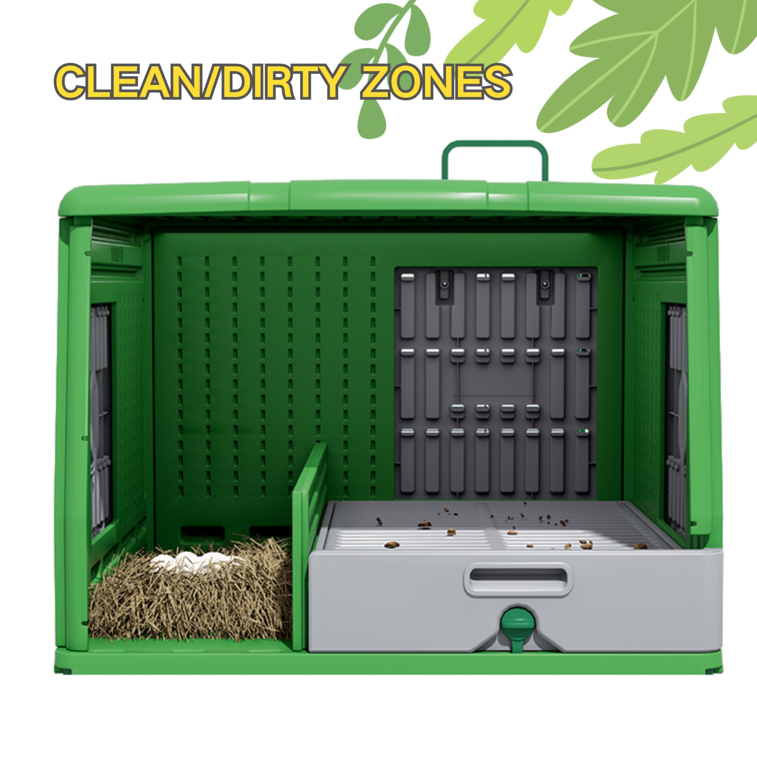 Outdoor portable chicken coop